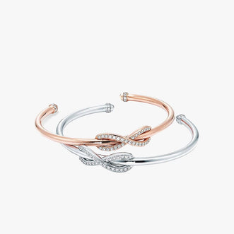 Rose Gold-toned Diamond Kada