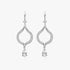 Stylish Drop Cutout Dangler Diamond Earrings